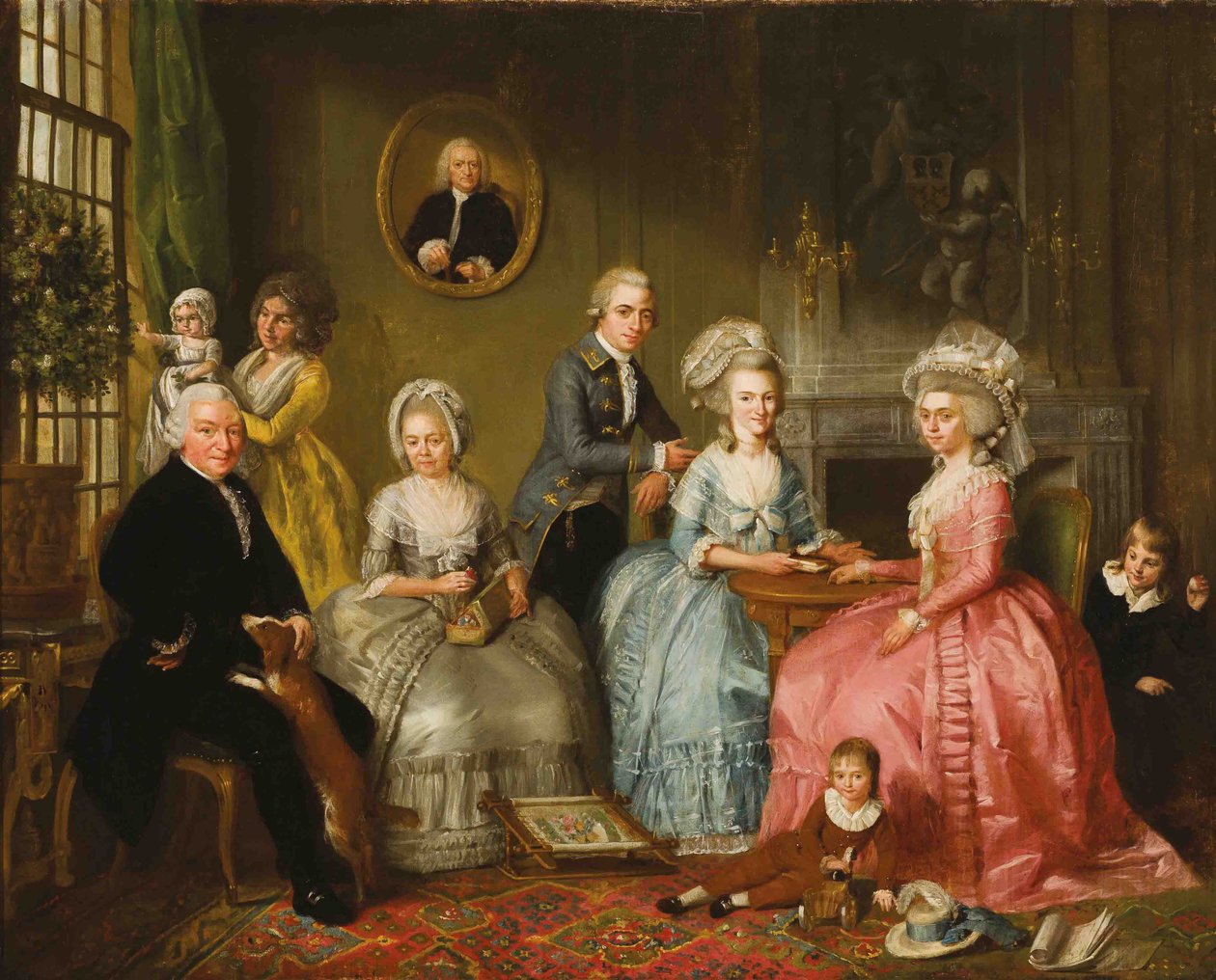 Ritratto della famiglia di Jan van Loon da Adriaan de Lelie