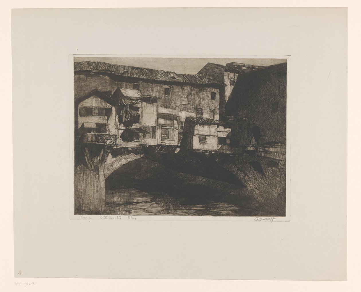 Firenze. Ponte Vecchio da Adriaan J. van 