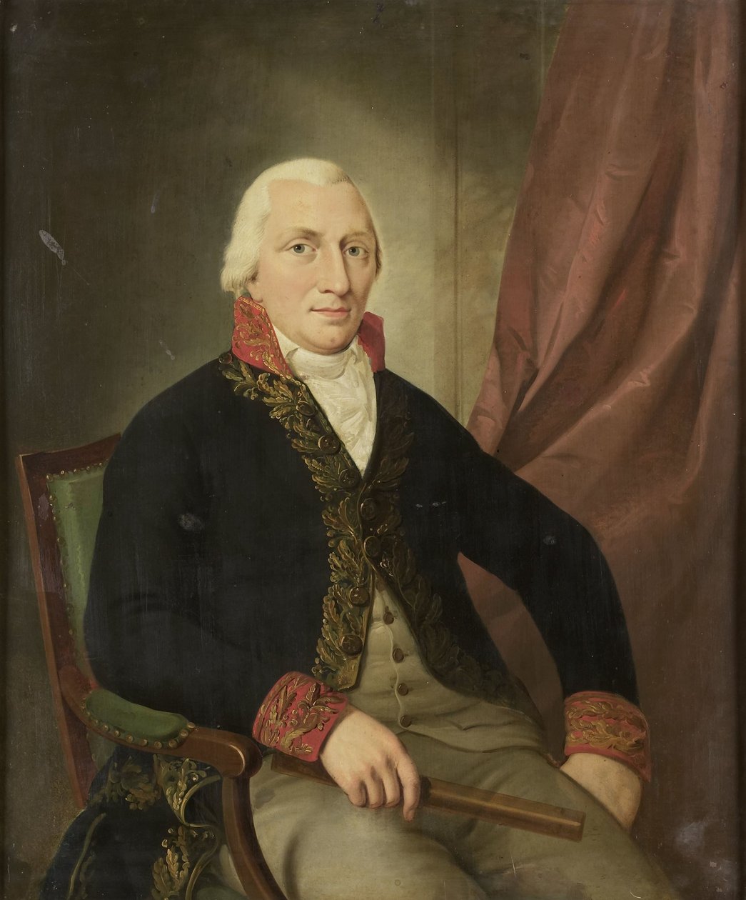 Ritratto di Albertus Henricus Wiese, Governatore Generale delle Indie Orientali Olandesi da Adriaan de Lelie (attributed to)