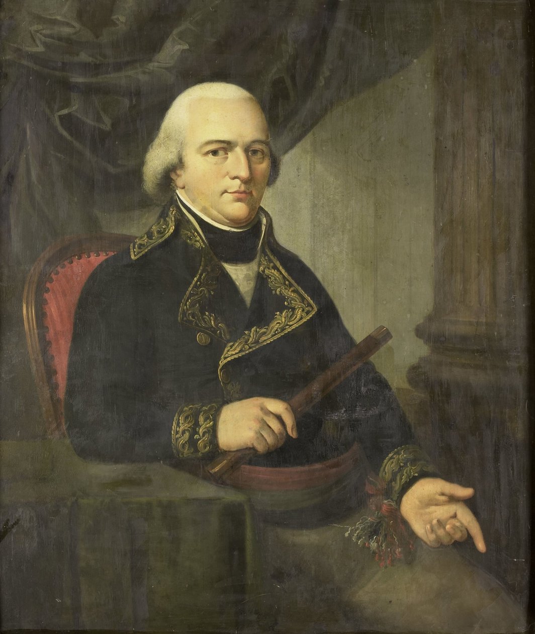 Ritratto di Pieter Gerardus van Overstraten, Governatore Generale delle Indie Orientali Olandesi da Adriaan de Lelie (attributed to)