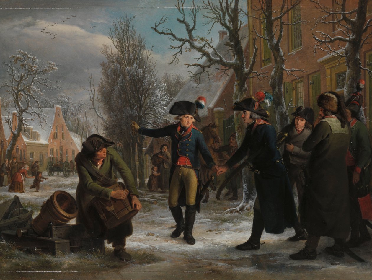 Il generale Daendels si congeda dal tenente colonnello Krayenhoff da Adriaan de Lelie