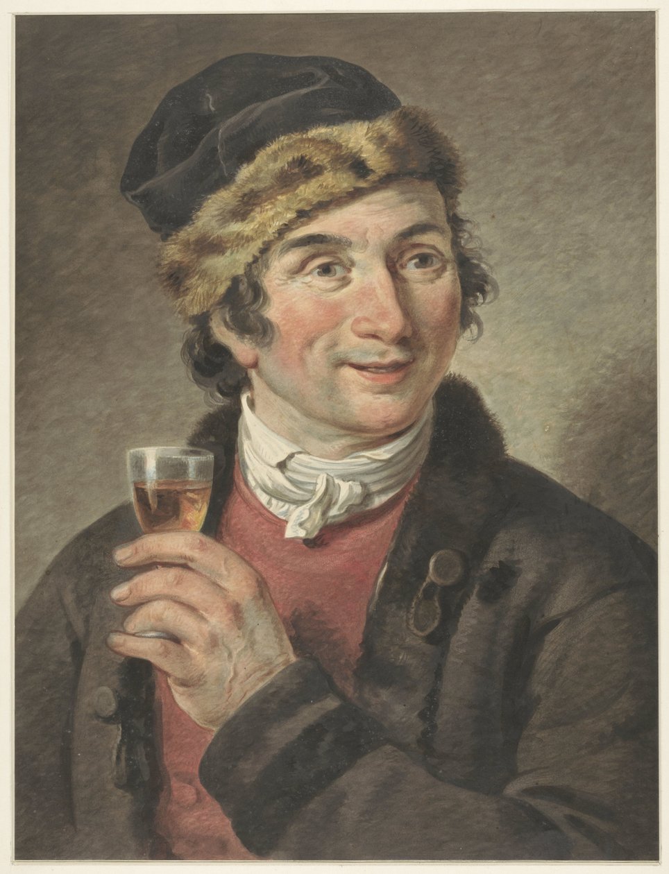 Ritratto di Adriaan de Lelie, con cappello da Adriaan de Lelie