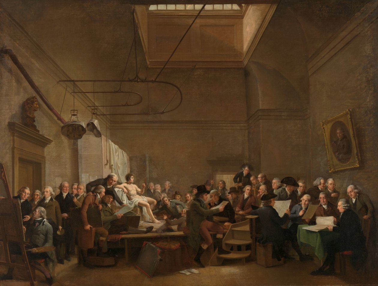 La galleria di disegno della Società Felix Meritis da Adriaan de Lelie