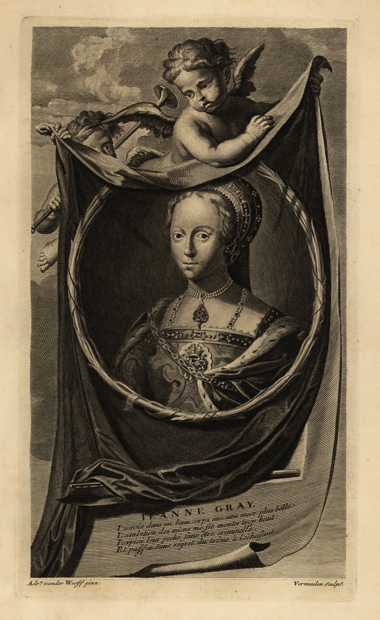 Lady Jane Grey (1537-1554) da Adriaan van der (after) Werff