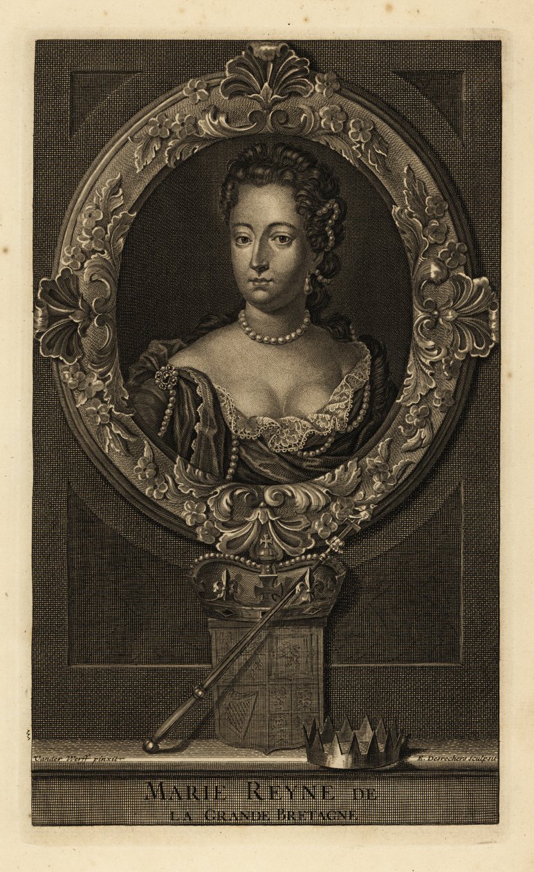 Regina Maria II di Gran Bretagna da Adriaan van der (after) Werff