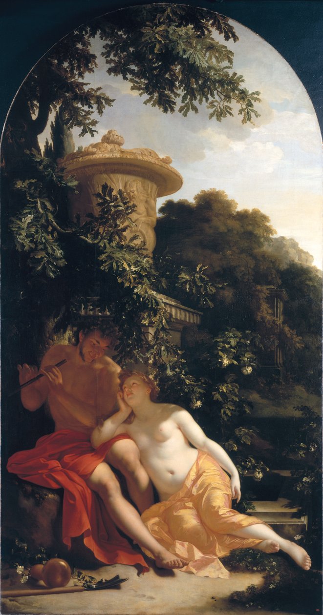 Pastore e pastorella, Il pastore amoroso, c. 1696 da Adriaan van der Werff