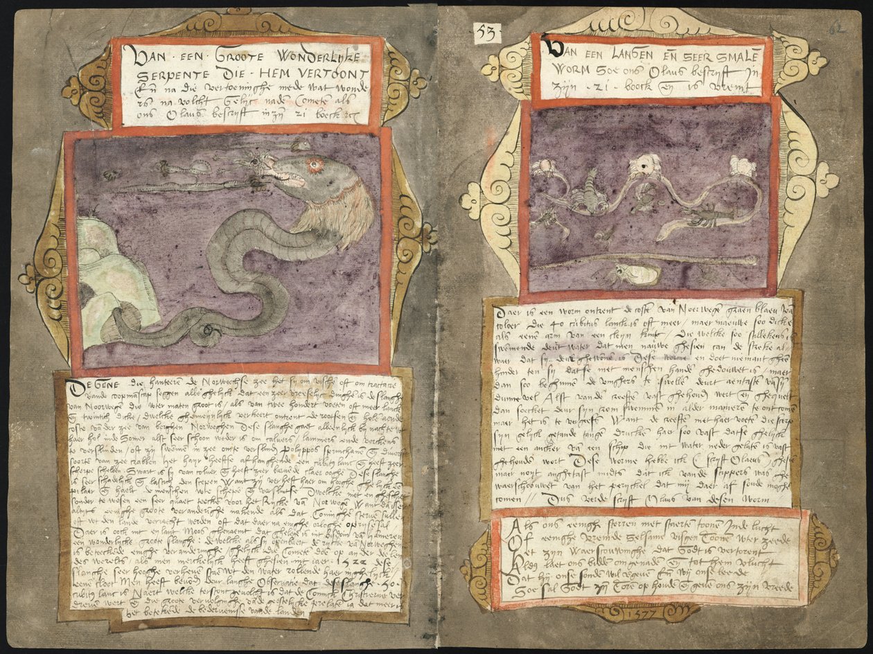 KB 78 E 54 - folios 061v (sinistra) e 062r (destra) da Adriaen Coenen