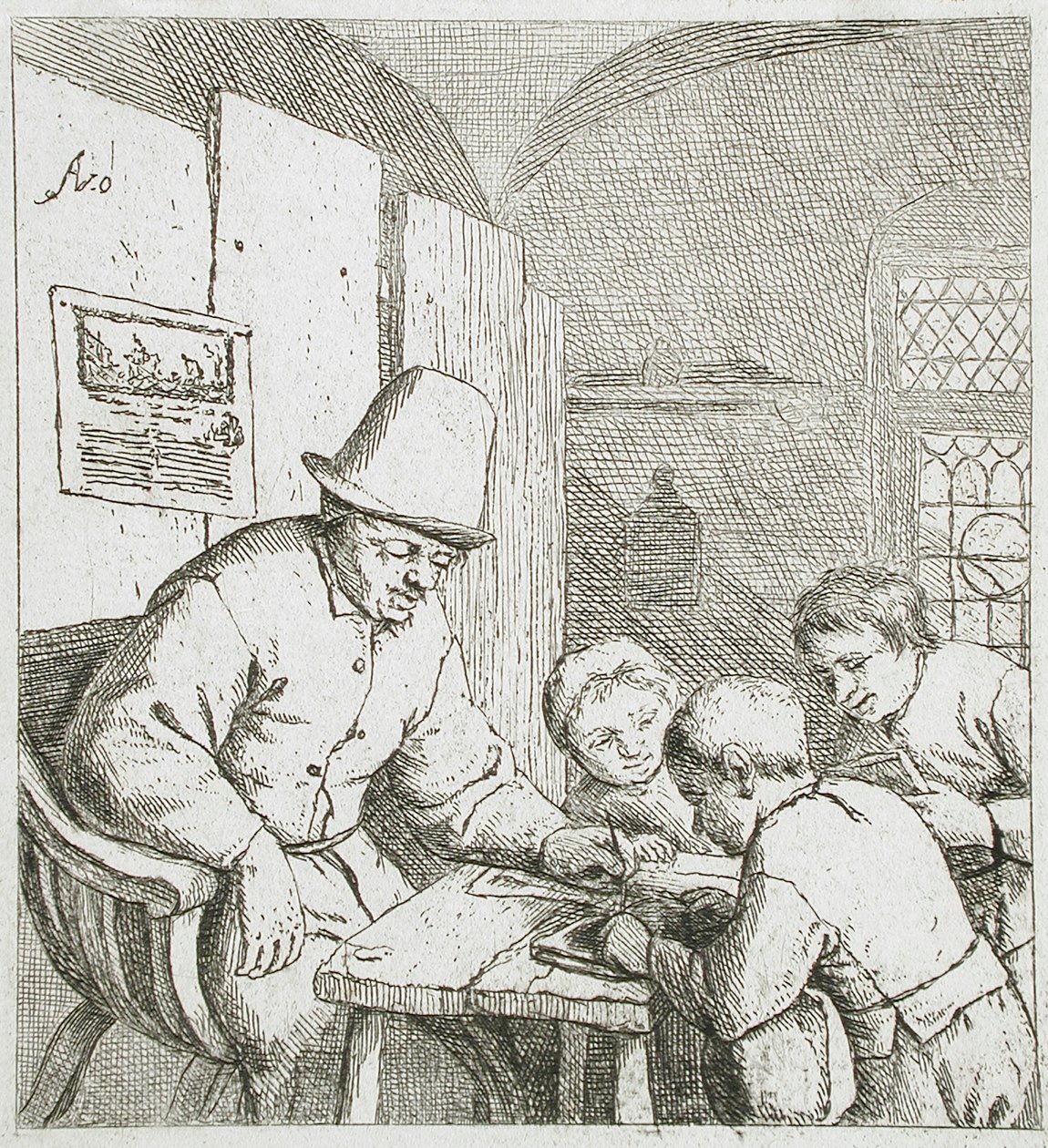 Il maestro di scuola da Adriaen Jansz. van Ostade
