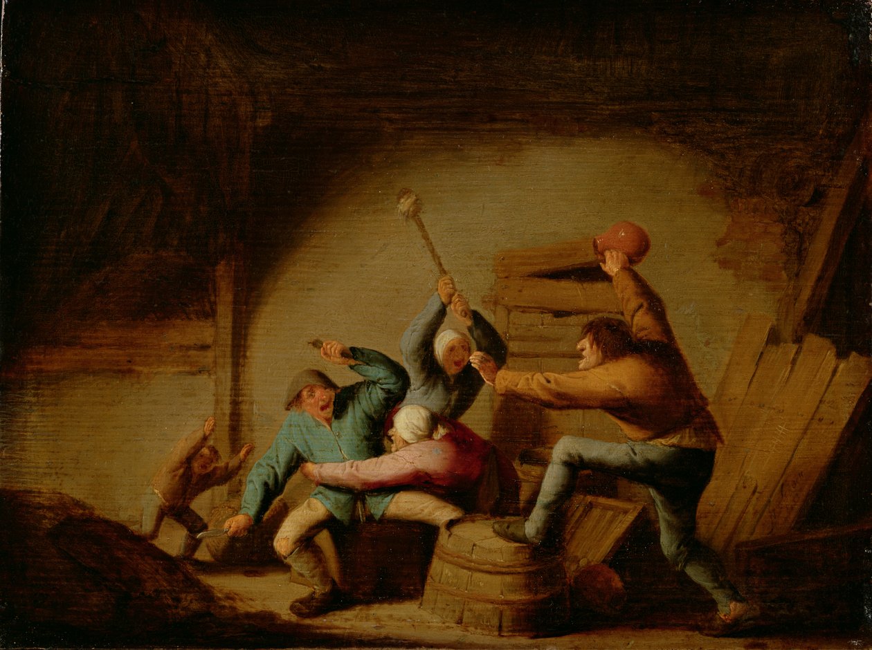 Una lotta da Adriaen Jansz. van Ostade