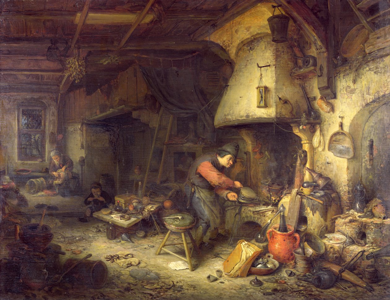 Un alchimista, 1611 da Adriaen Jansz. van Ostade