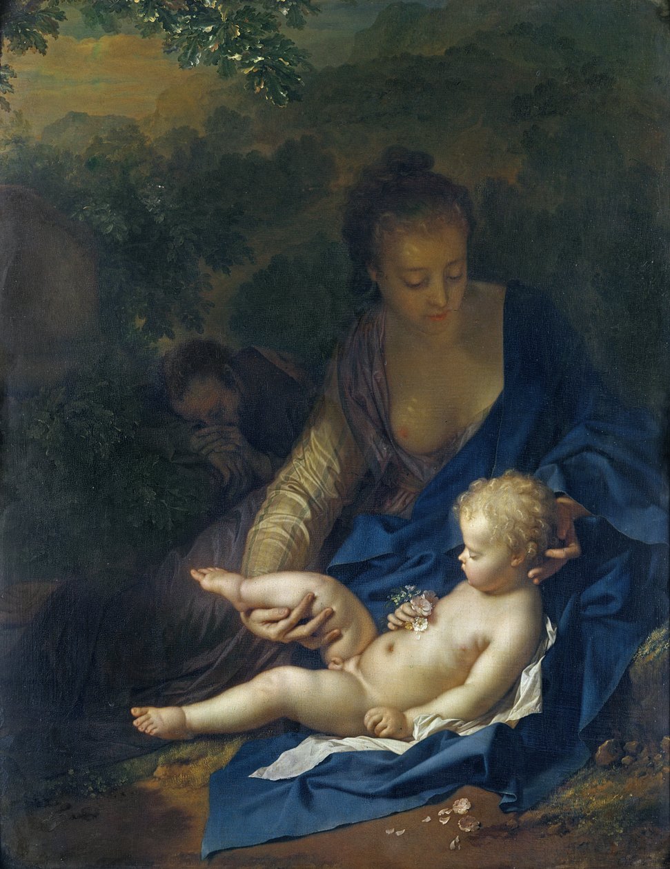 Riposo durante la fuga in Egitto, 1706 da Adriaan van der Werff