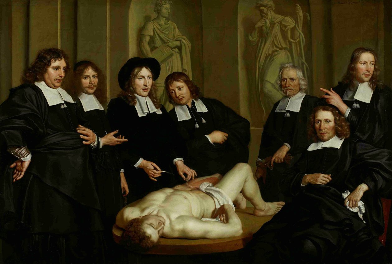La lezione di anatomia del Dr. Frederik Ruysch da Adriaen Backer