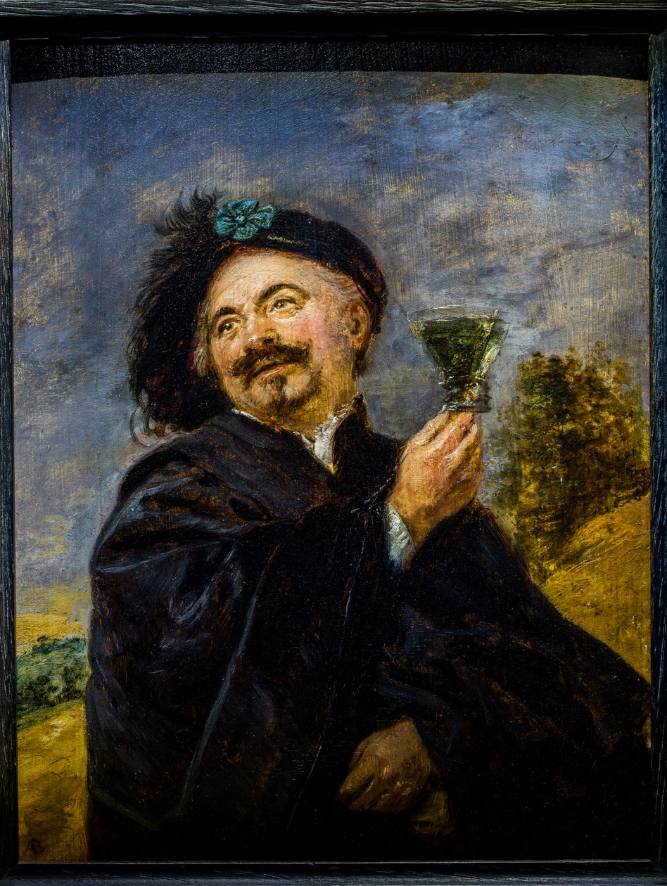 Un allegro bevitore da Adriaen Brouwer
