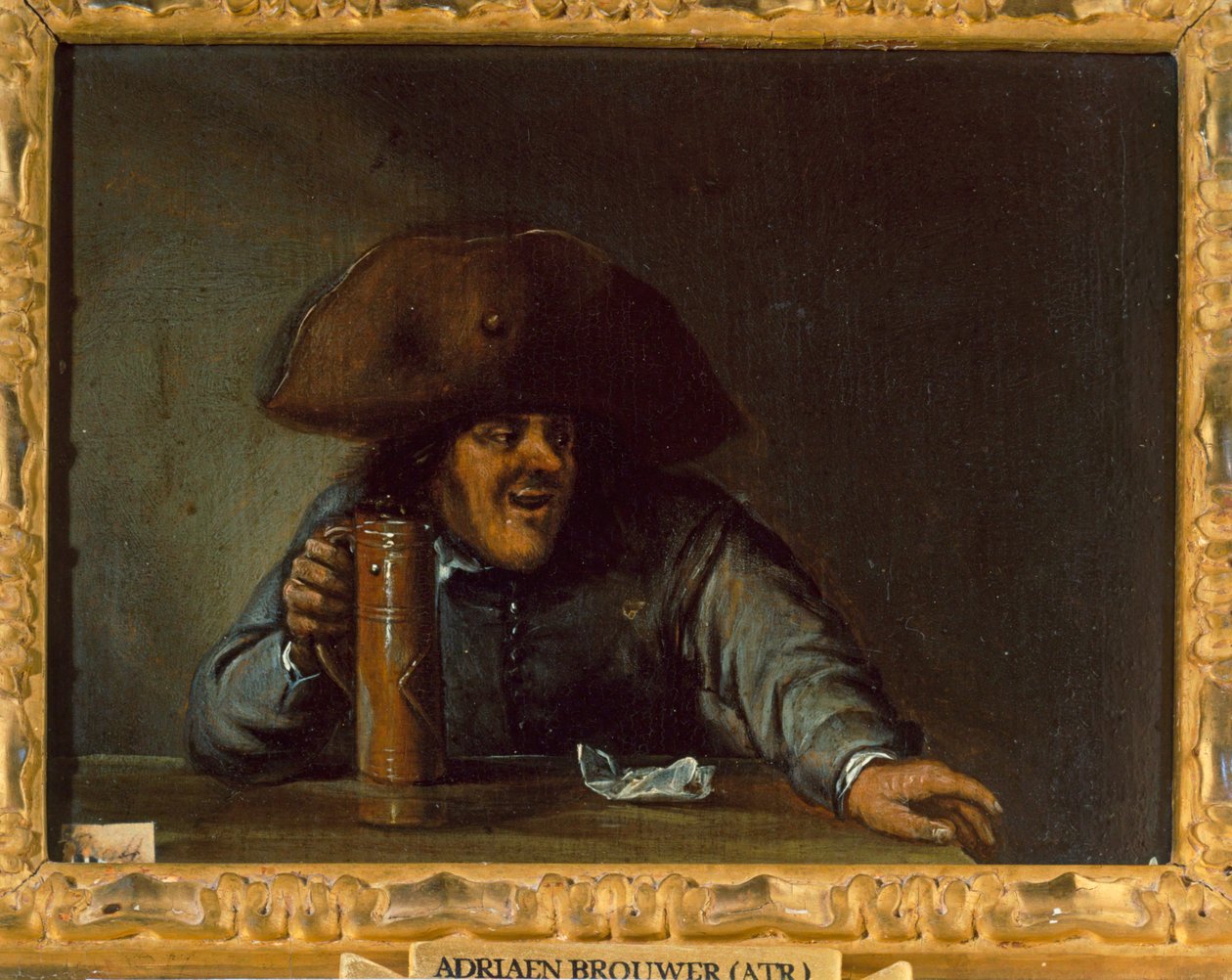 Bevitore maschio. 889 ... da Adriaen Brouwer
