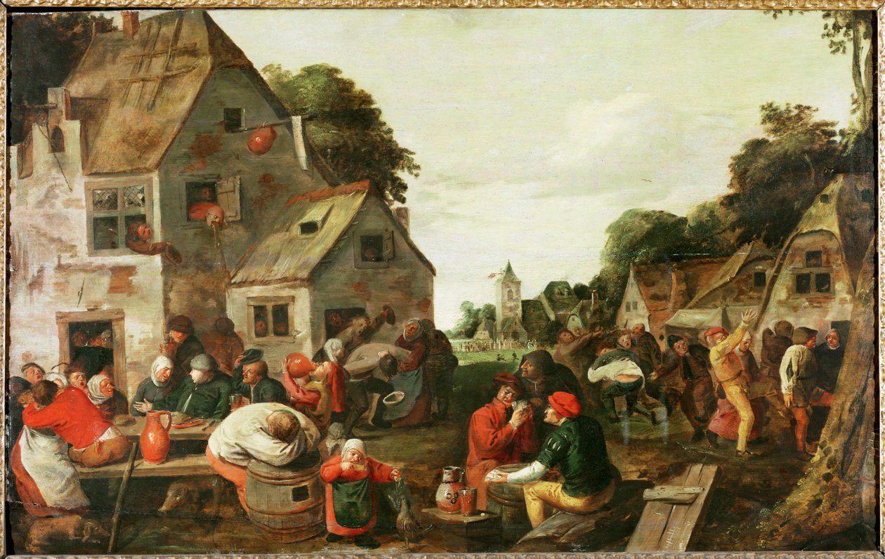 Pub del villaggio da Adriaen Brouwer