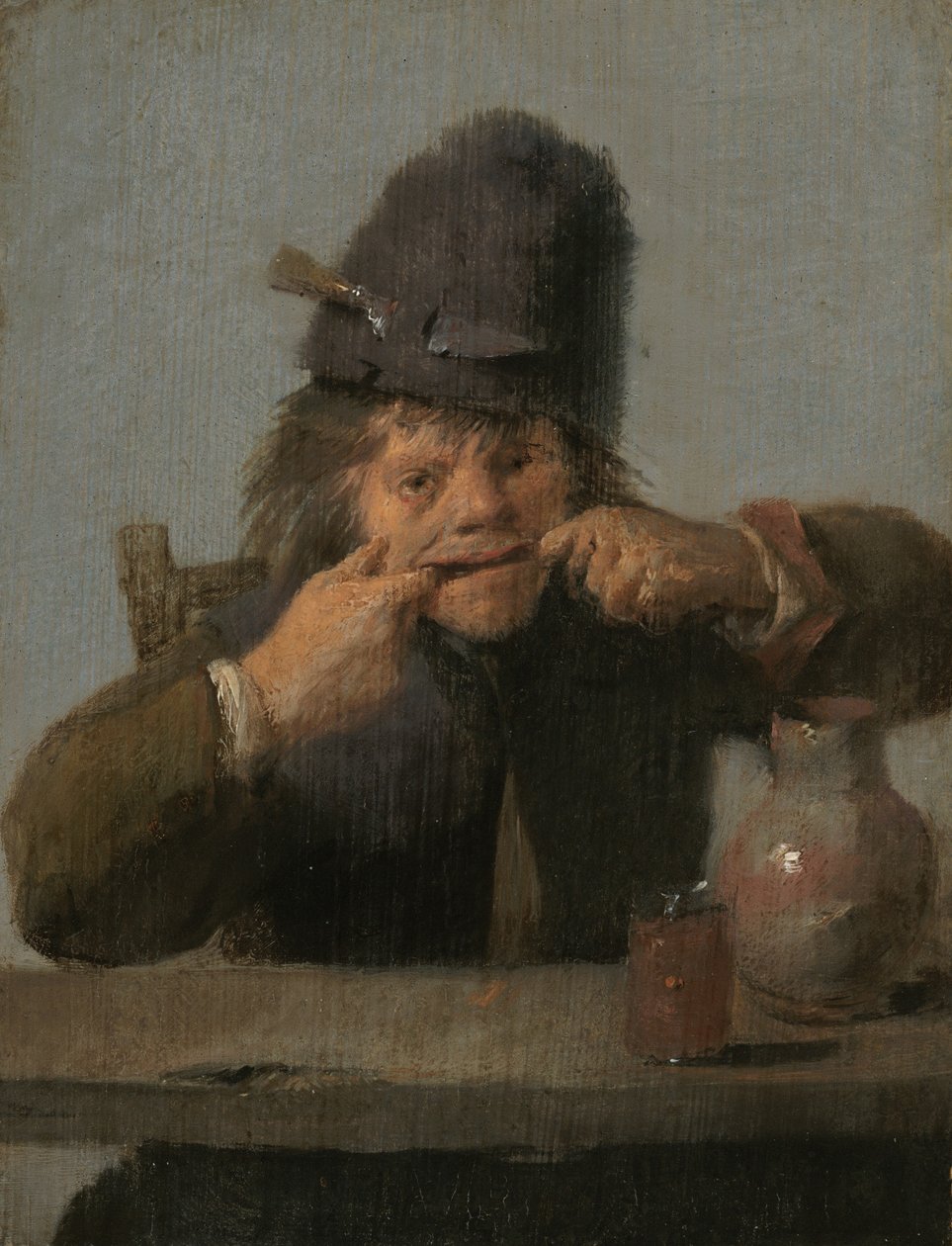 Giovane che fa una smorfia, c. 1632-1635 da Adriaen Brouwer