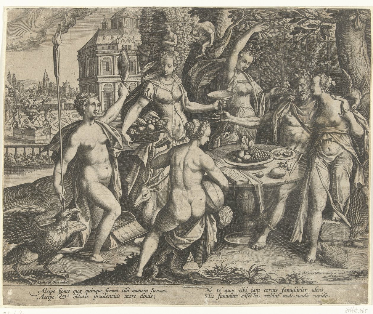 Allegoria dei cinque sensi da Adriaen Collaert