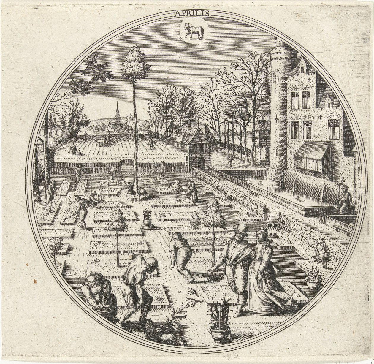 Aprile da Adriaen Collaert