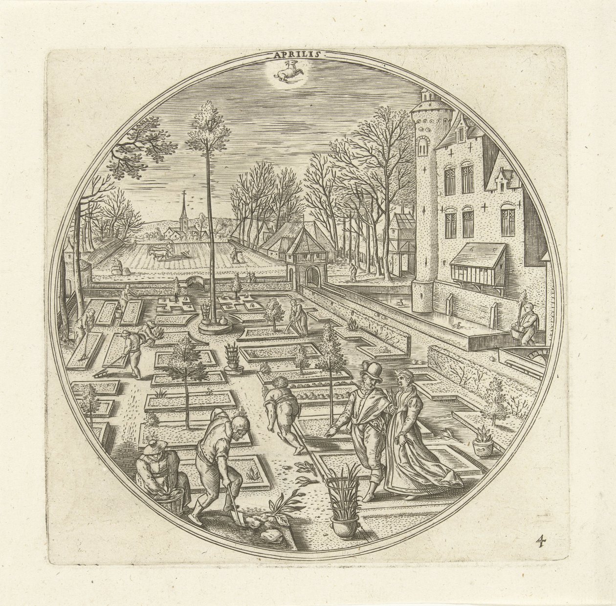 Aprile da Adriaen Collaert