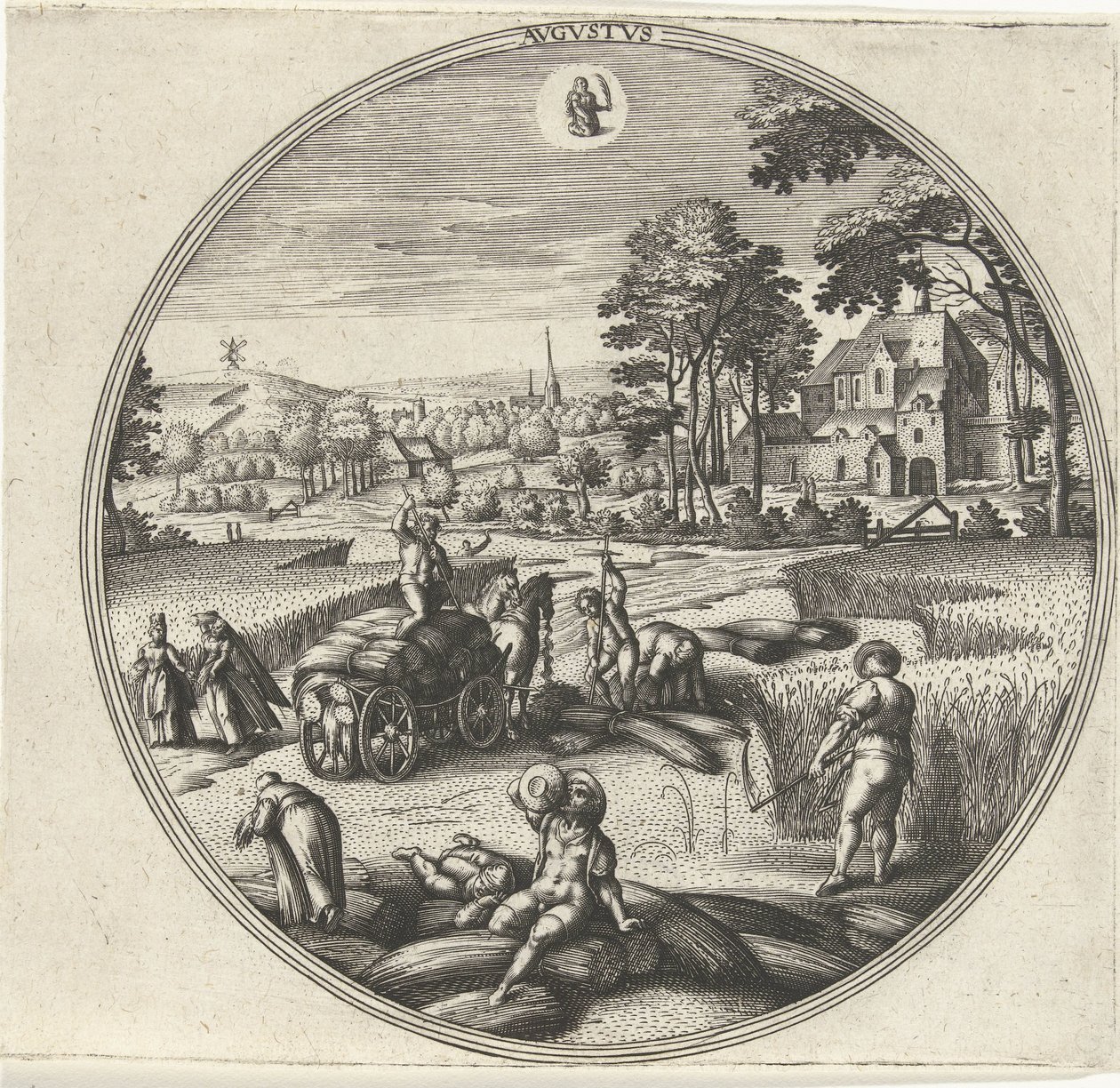 Agosto da Adriaen Collaert