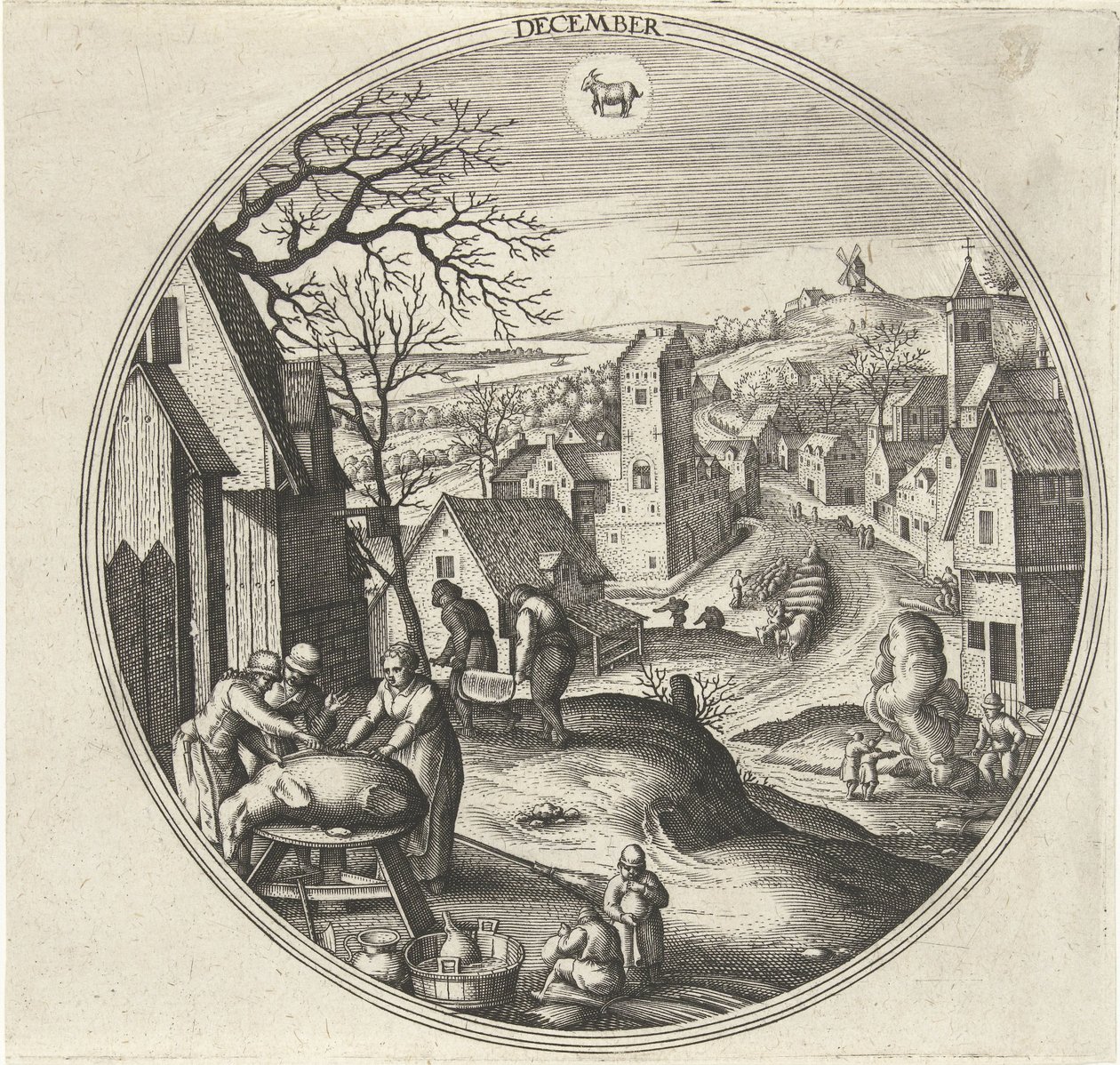 Dicembre da Adriaen Collaert