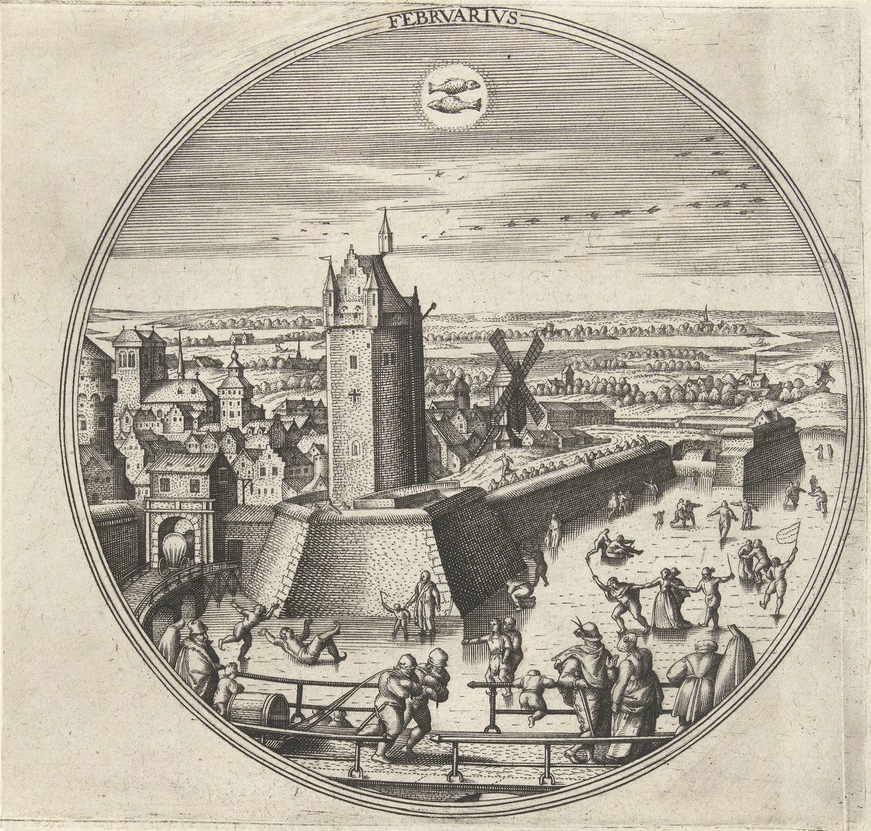 Febbraio da Adriaen Collaert