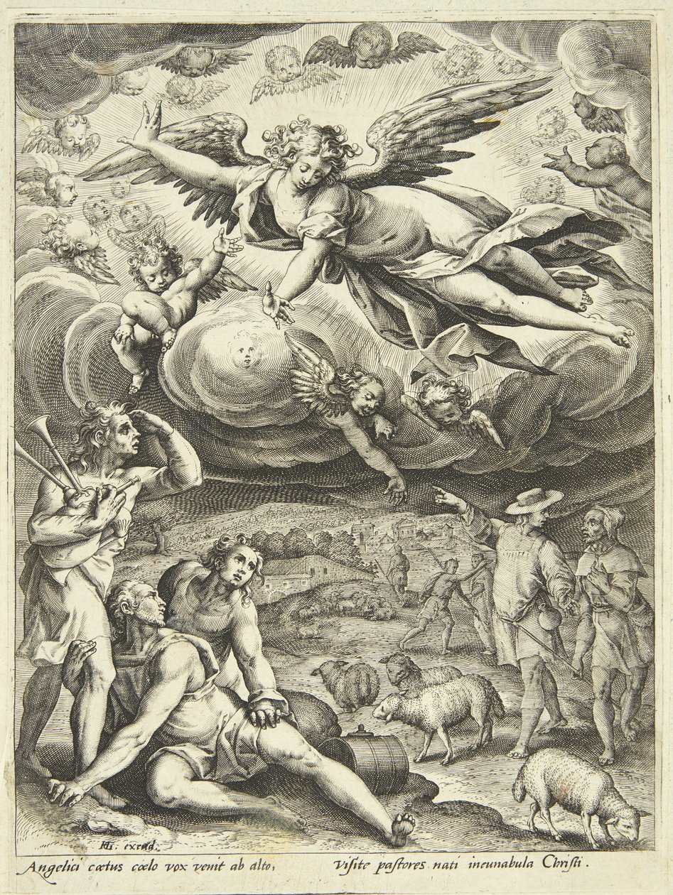 Annunciazione ai pastori da Adriaen Collaert
