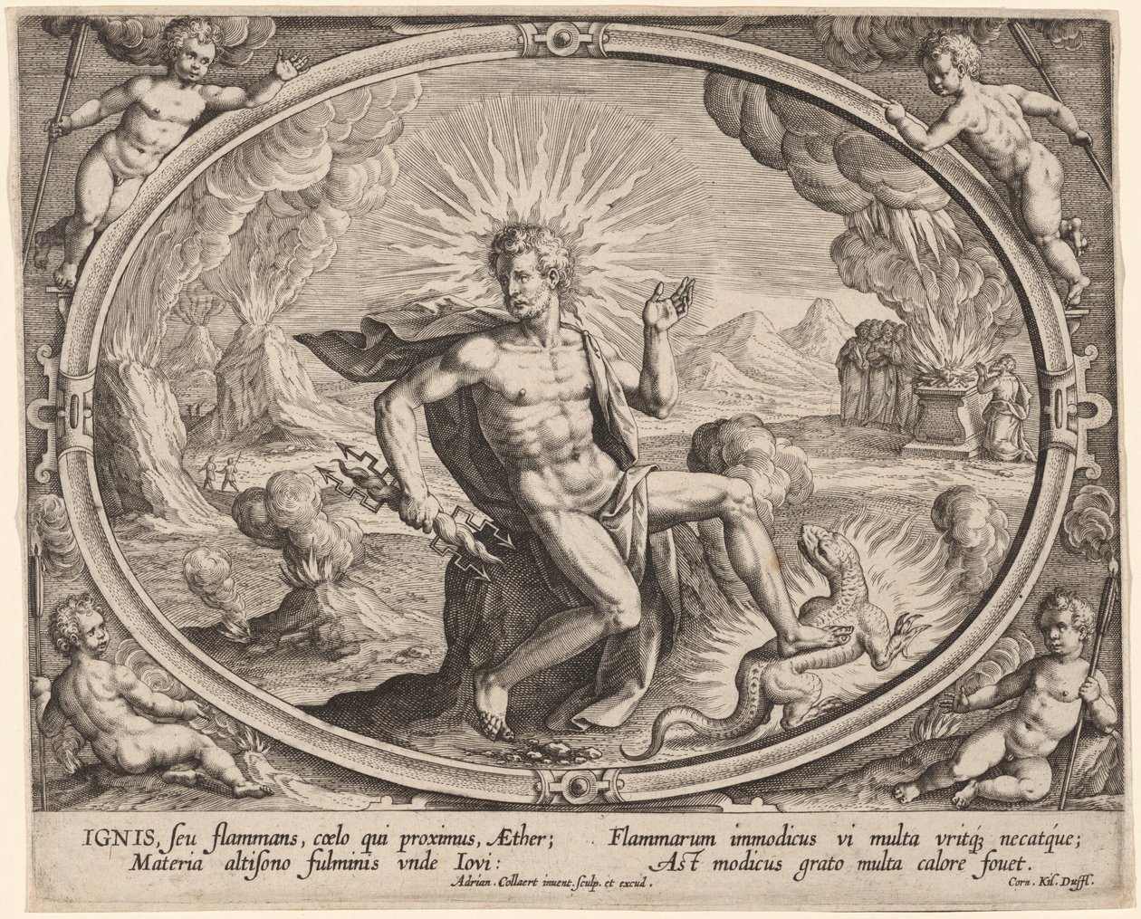 Ignis (Fuoco) da Adriaen Collaert