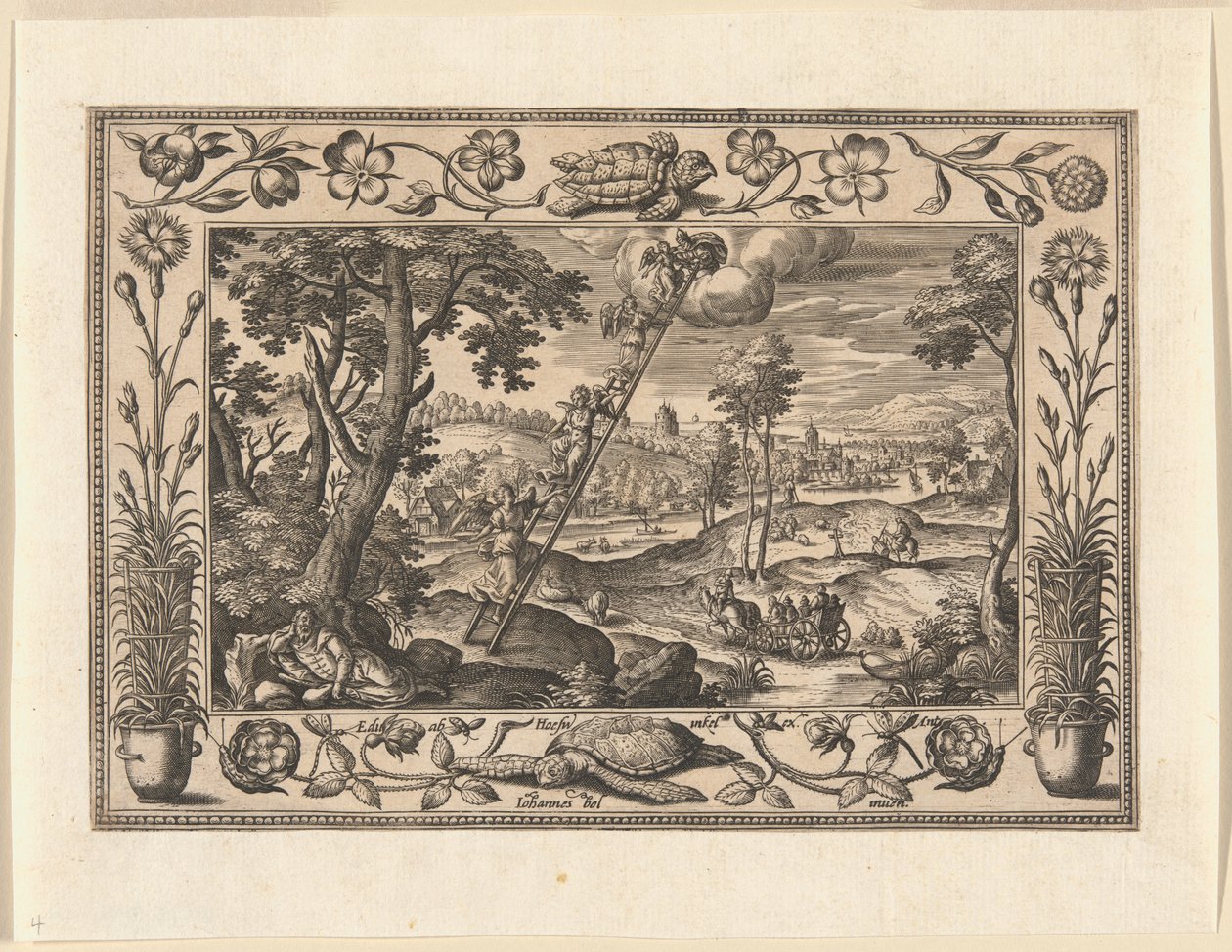 Il sogno di Giacobbe, da Paesaggi con scene dell
