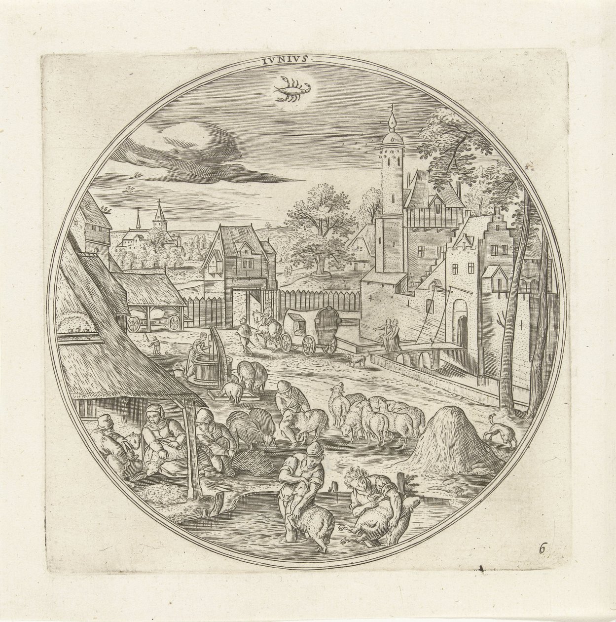 Giugno (I dodici mesi) da Adriaen Collaert