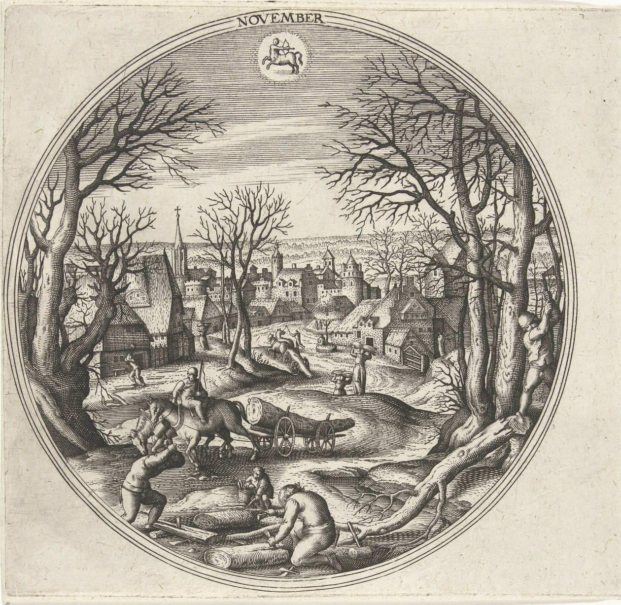 Novembre da Adriaen Collaert