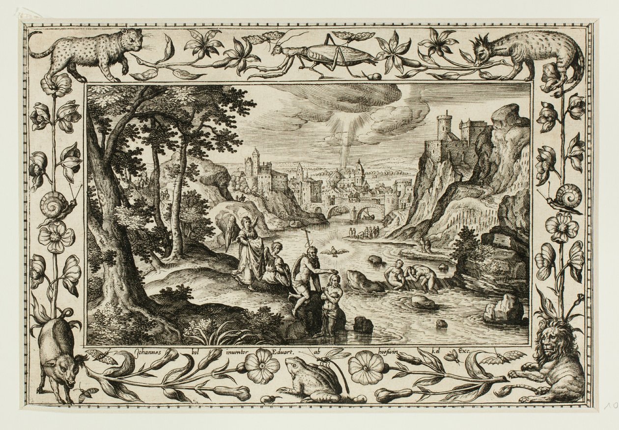Il Battesimo di Cristo, da Paesaggi con scene dell