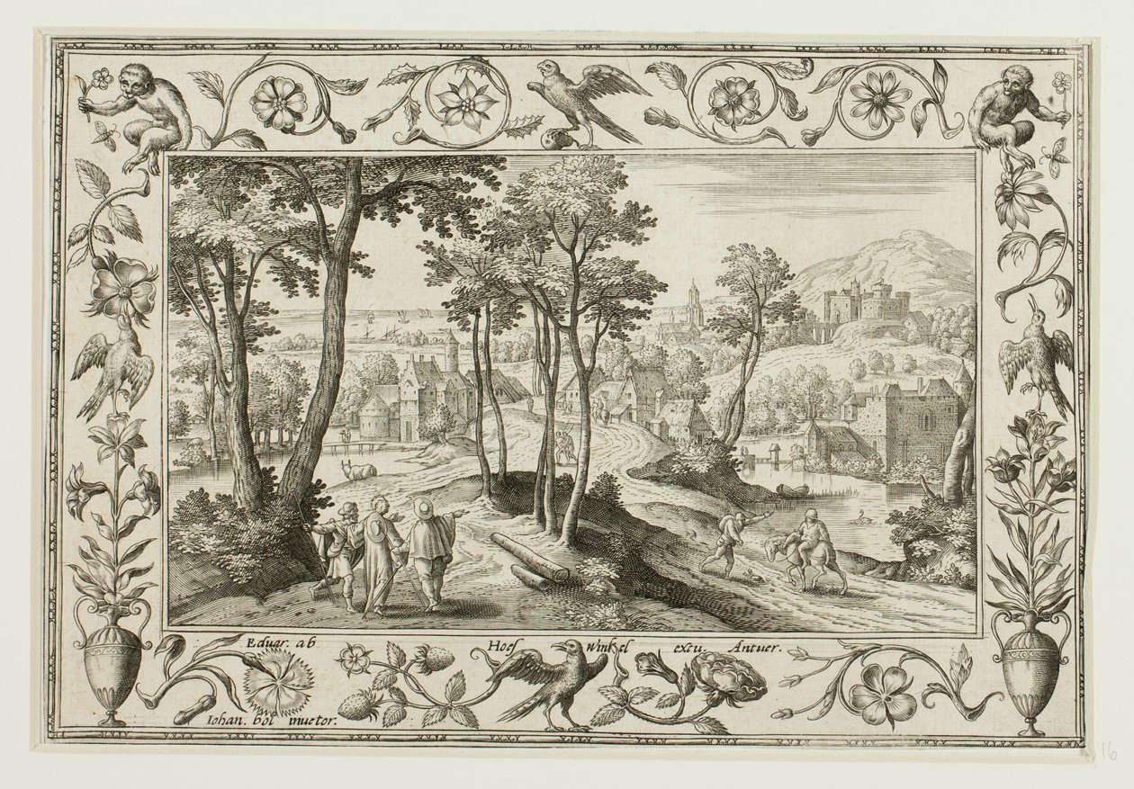 Il viaggio in Emmaus, da Paesaggi con scene dell