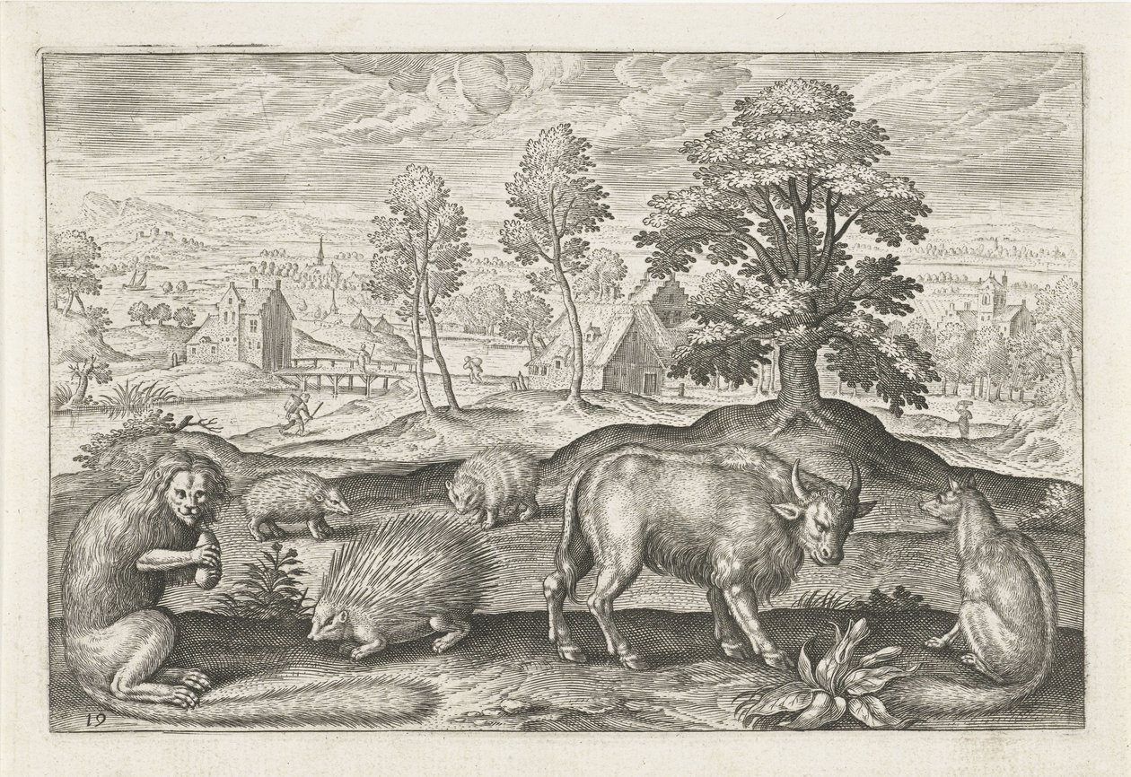 Diversi animali (serie Animali quadrupedi) da Adriaen Collaert
