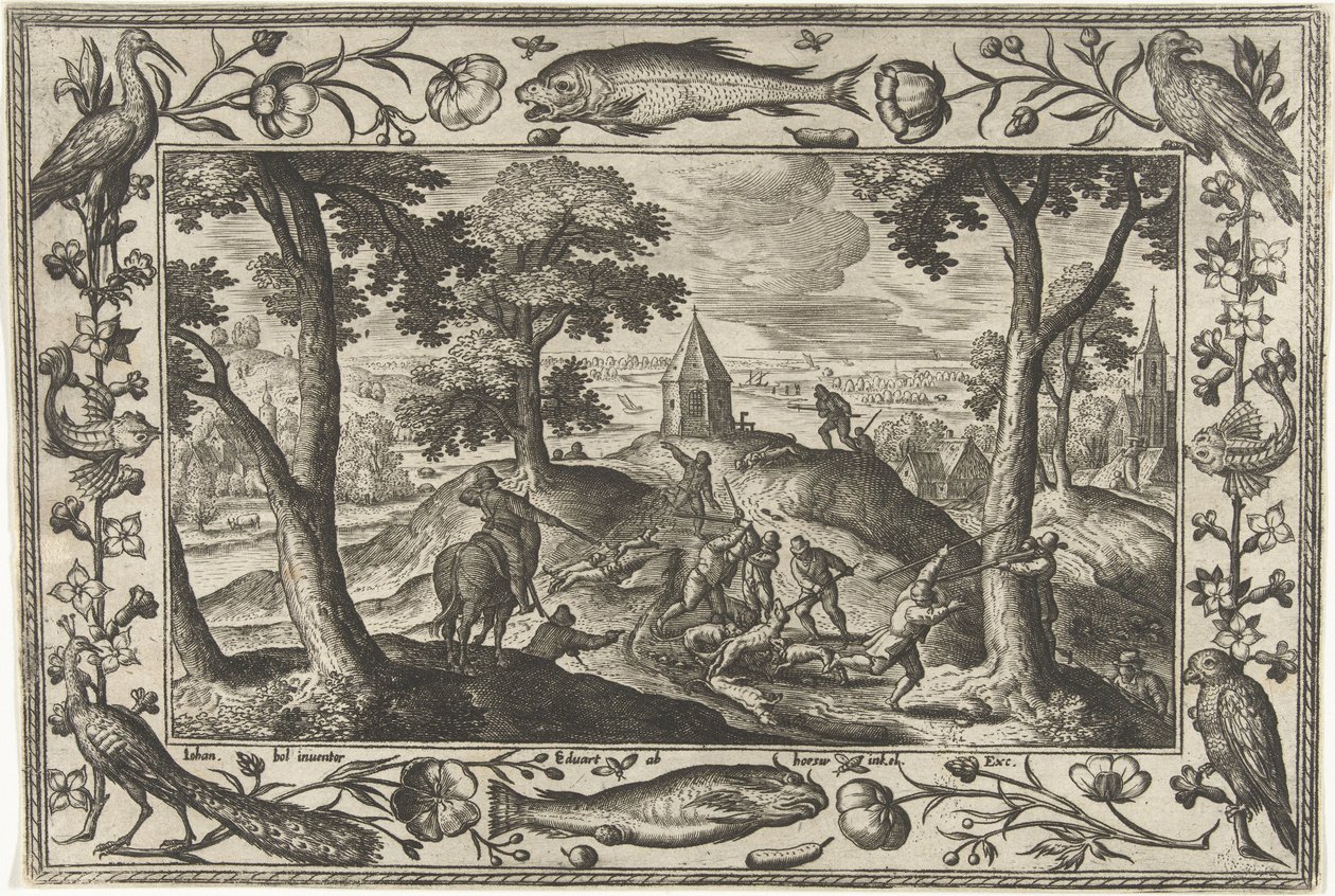 Caccia al lupo da Adriaen Collaert