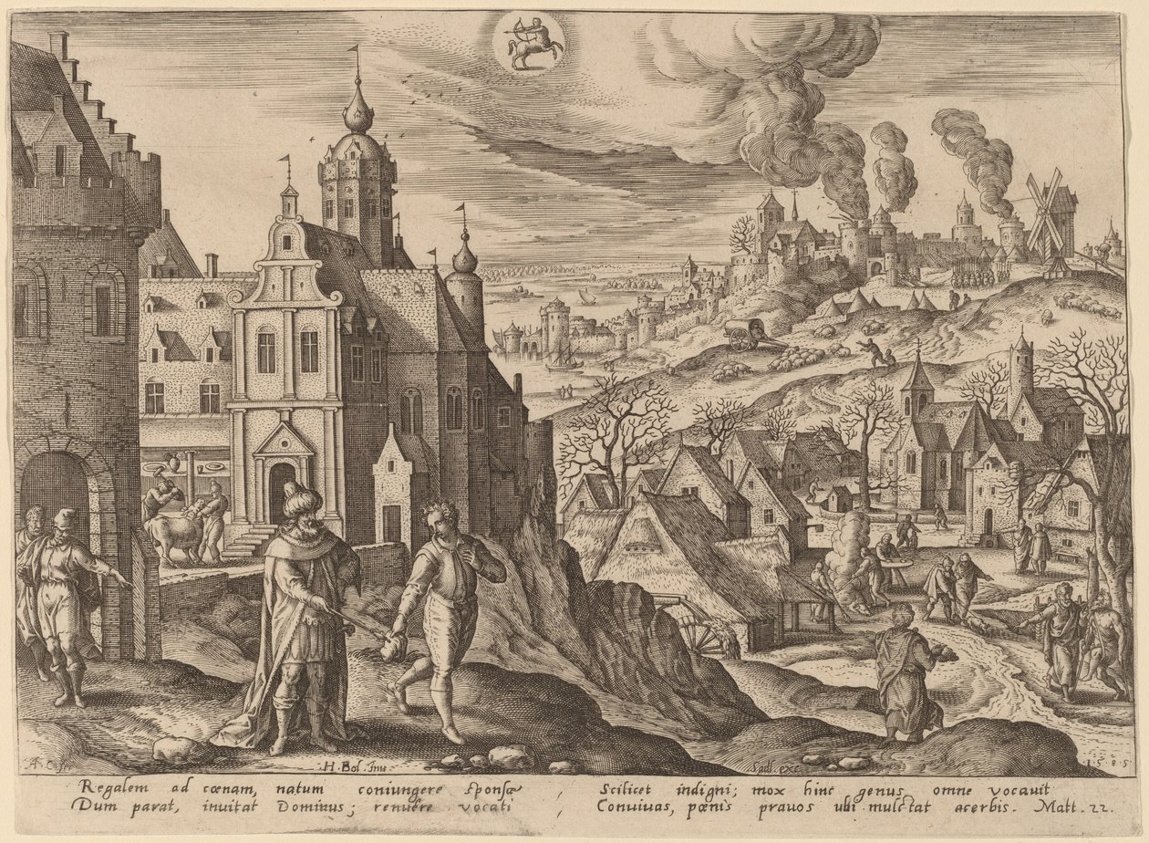 La parabola del Regno dei Cieli da Adriaen Collaert after Hans Bol