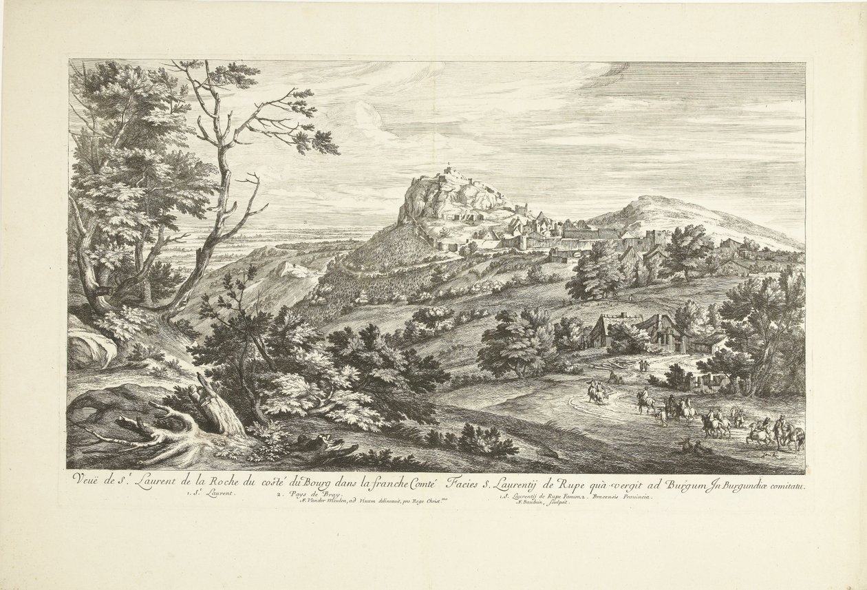 Vista di Saint Laurent de la Roche da Adriaen Frans Boudewyns