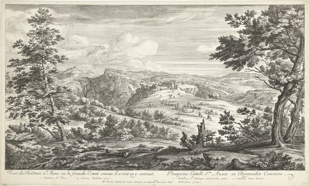 Veduta del castello di Sainte Anne da Adriaen Frans Boudewyns