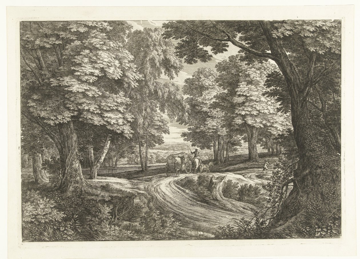 Paesaggio con carrozza da Adriaen Frans Boudewyns