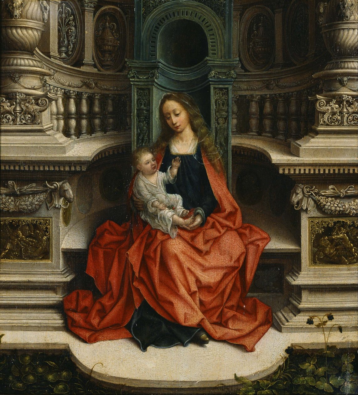 La Vergine e il Bambino in trono da Adriaen Isenbrandt