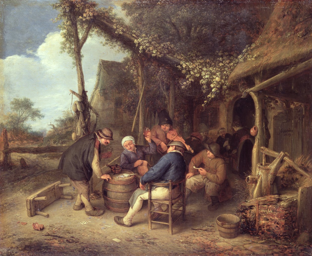 Dopo il lavoro in campagna, 1659 da Adriaen Jansz. van Ostade
