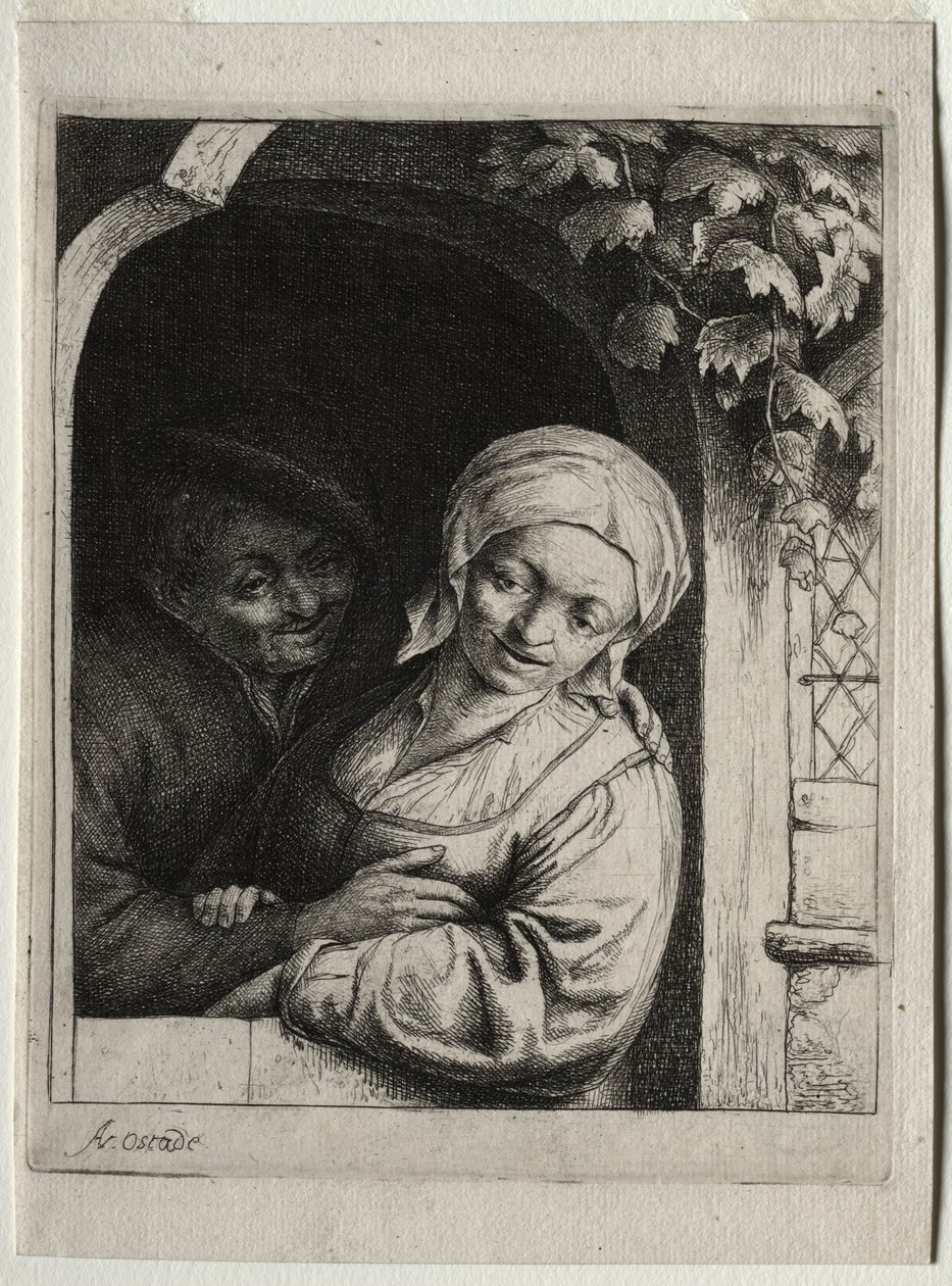 Tenerezza rurale, romanzo di villaggio da Adriaen Jansz. van Ostade