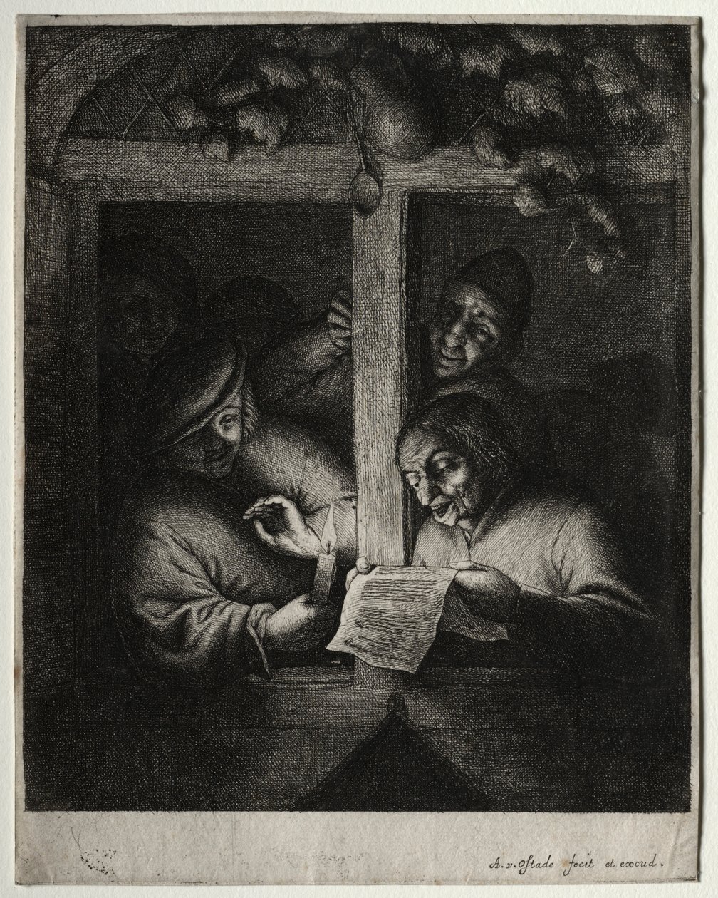 I cantori di canti natalizi da Adriaen Jansz. van Ostade