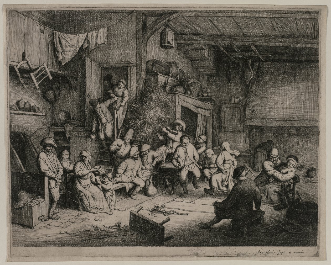 La danza nella locanda da Adriaen Jansz. van Ostade