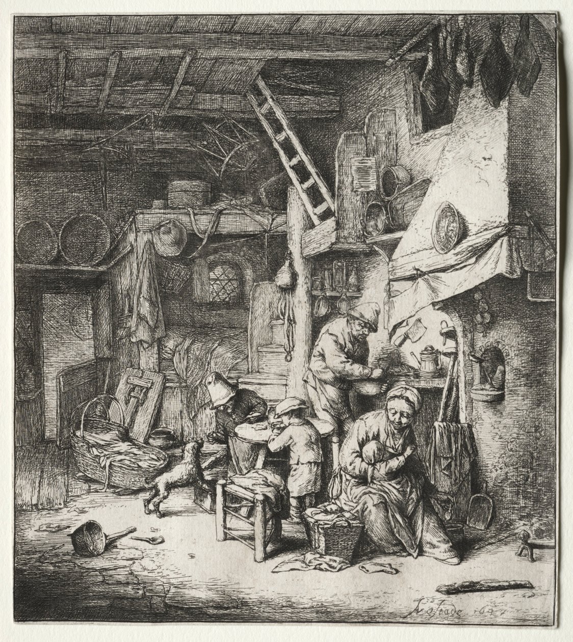 La Famiglia, 1647 da Adriaen Jansz. van Ostade
