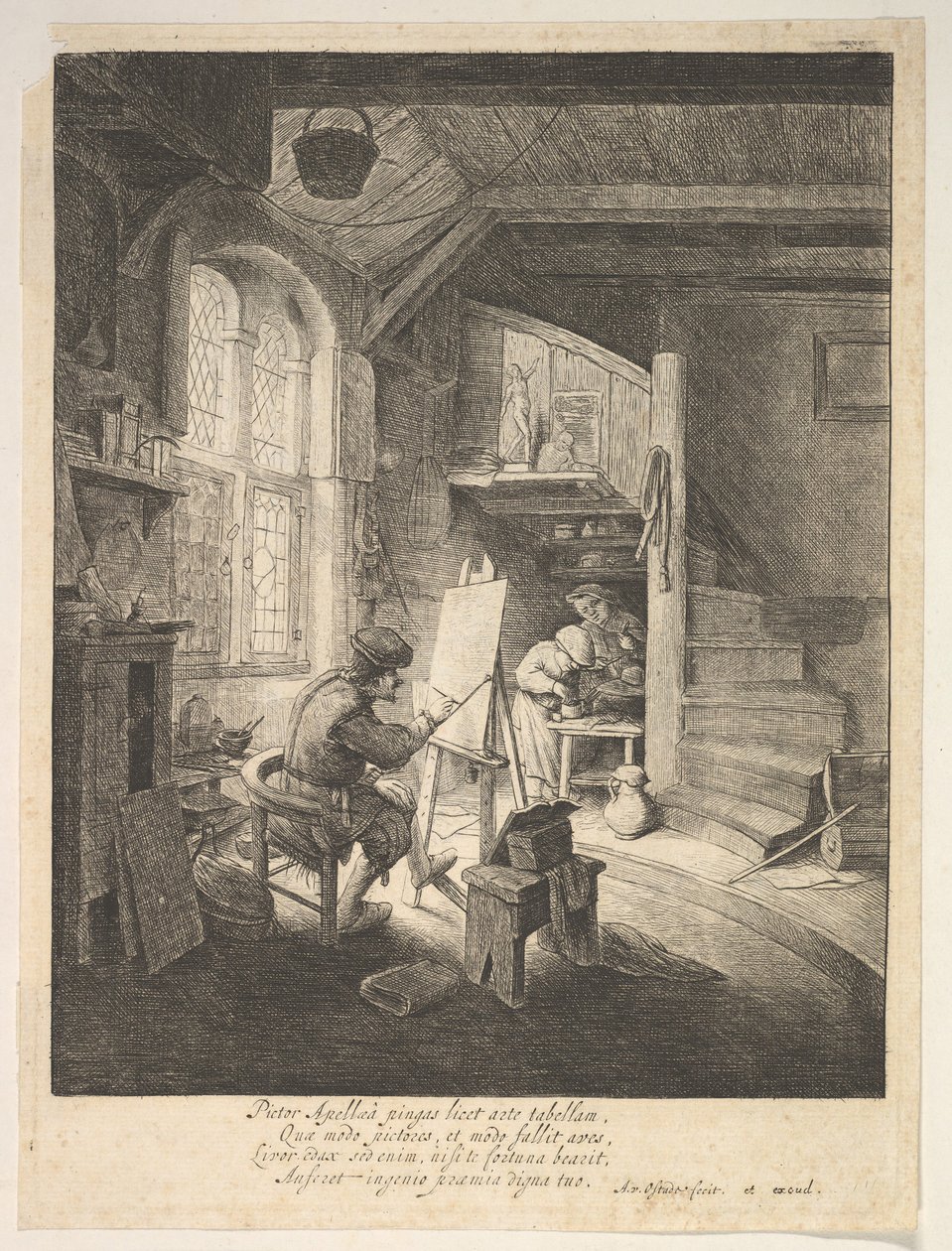 Il pittore, 17° secolo da Adriaen Jansz. van Ostade