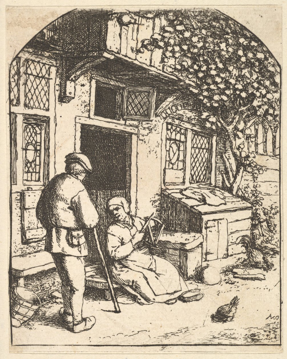 Il filatore da Adriaen Jansz. van Ostade
