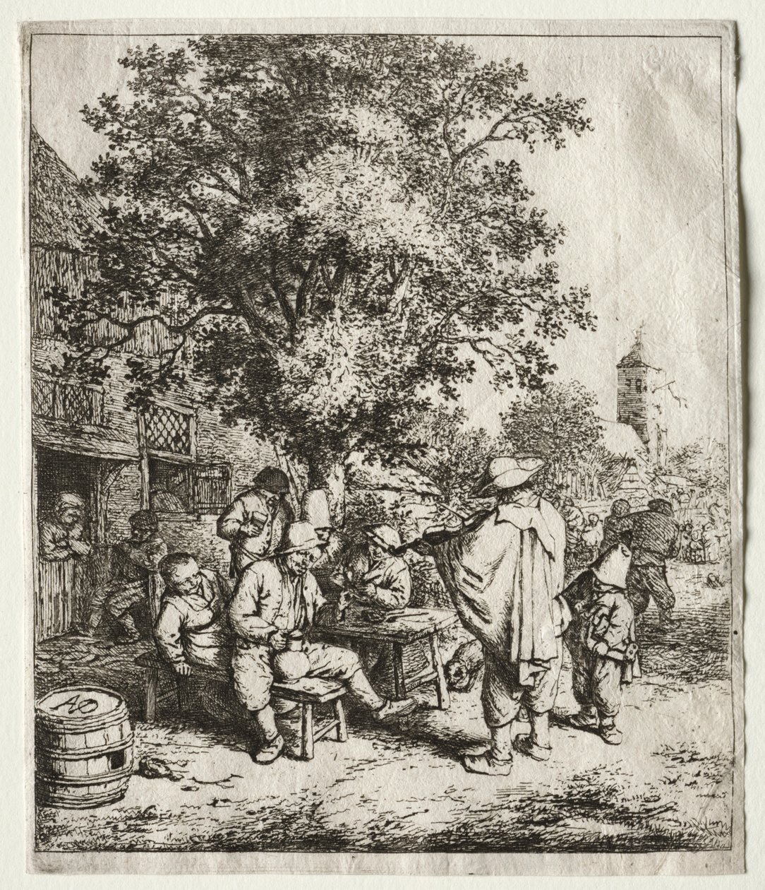 Il violinista e il ragazzo con la ghironda da Adriaen Jansz. van Ostade