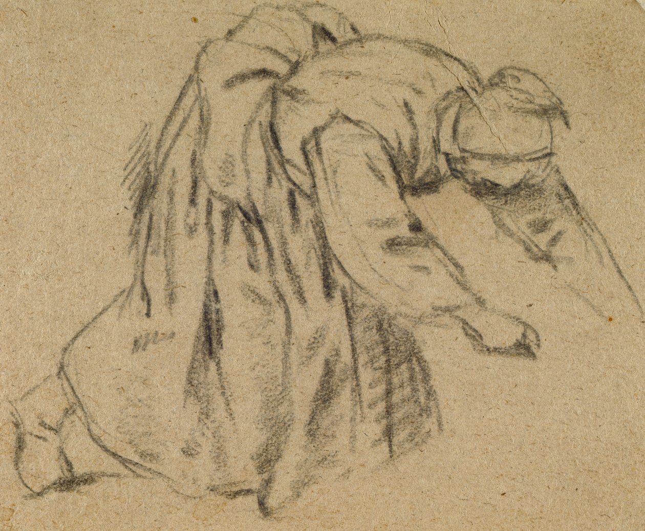 Donna che si Piega, 1656 da Adriaen Jansz. van Ostade