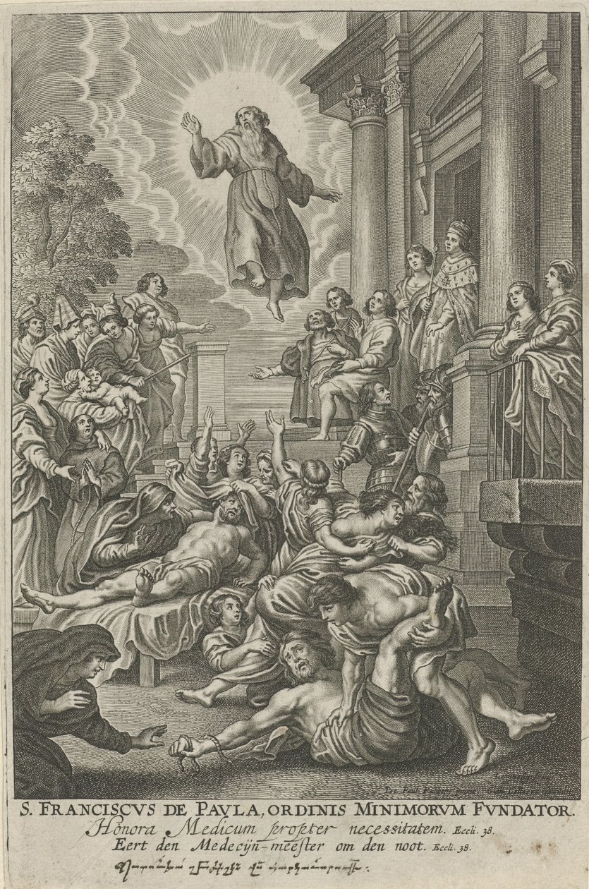 San Francesco di Paola guarisce i malati da Adriaen Lommelin